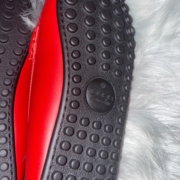 AUTHENTIC Gucci Red Leather Loafers for Men (DUST BAGS ONLY) (WORN ONCE) - Picture 4 of 6